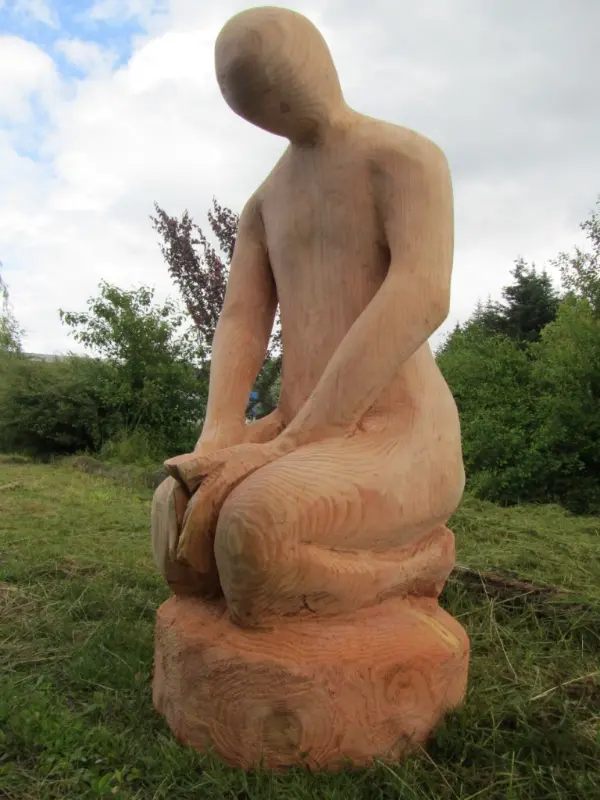Sculpture sur bois réalisée à la tronçonneuse en Vendée